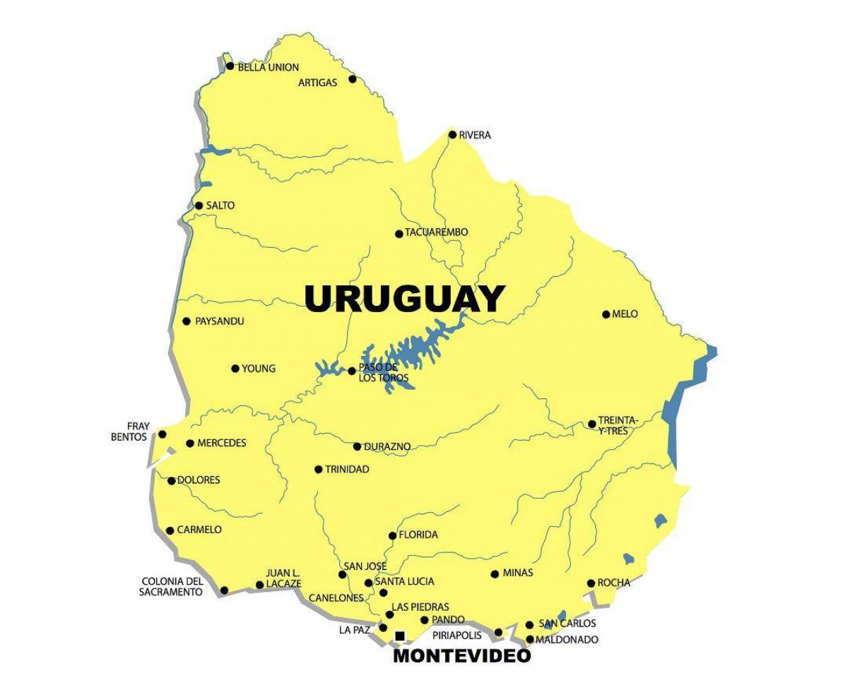 نقشه از رودخانه اروگوئه