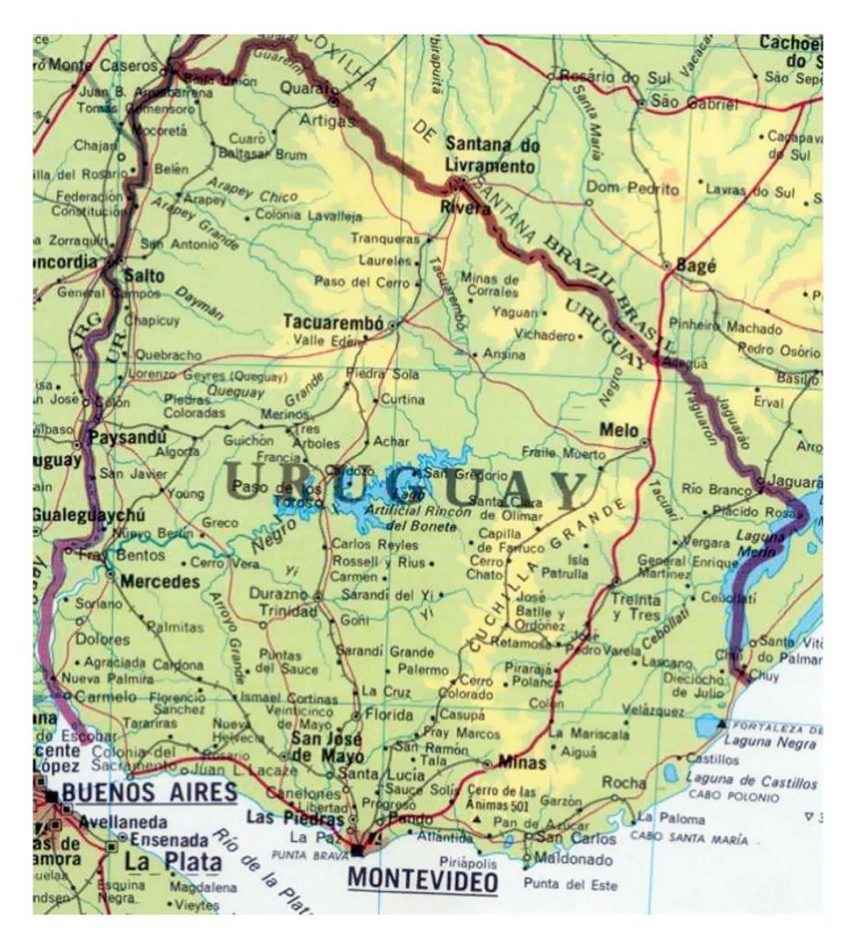 نقشه از اروگوئه