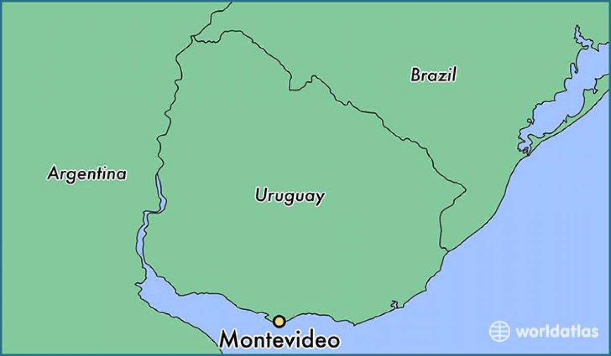 نقشه از مونته ویدئو اروگوئه