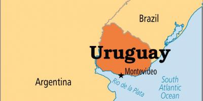 اروگوئه سرمایه نقشه